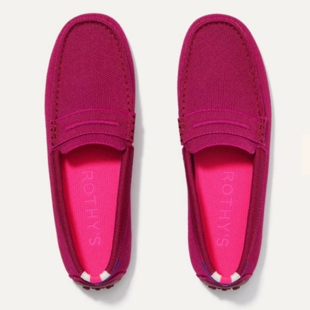 Rothy’s Driving Loafer Raspberry size 7.5 NEW - Picture 1 of 10